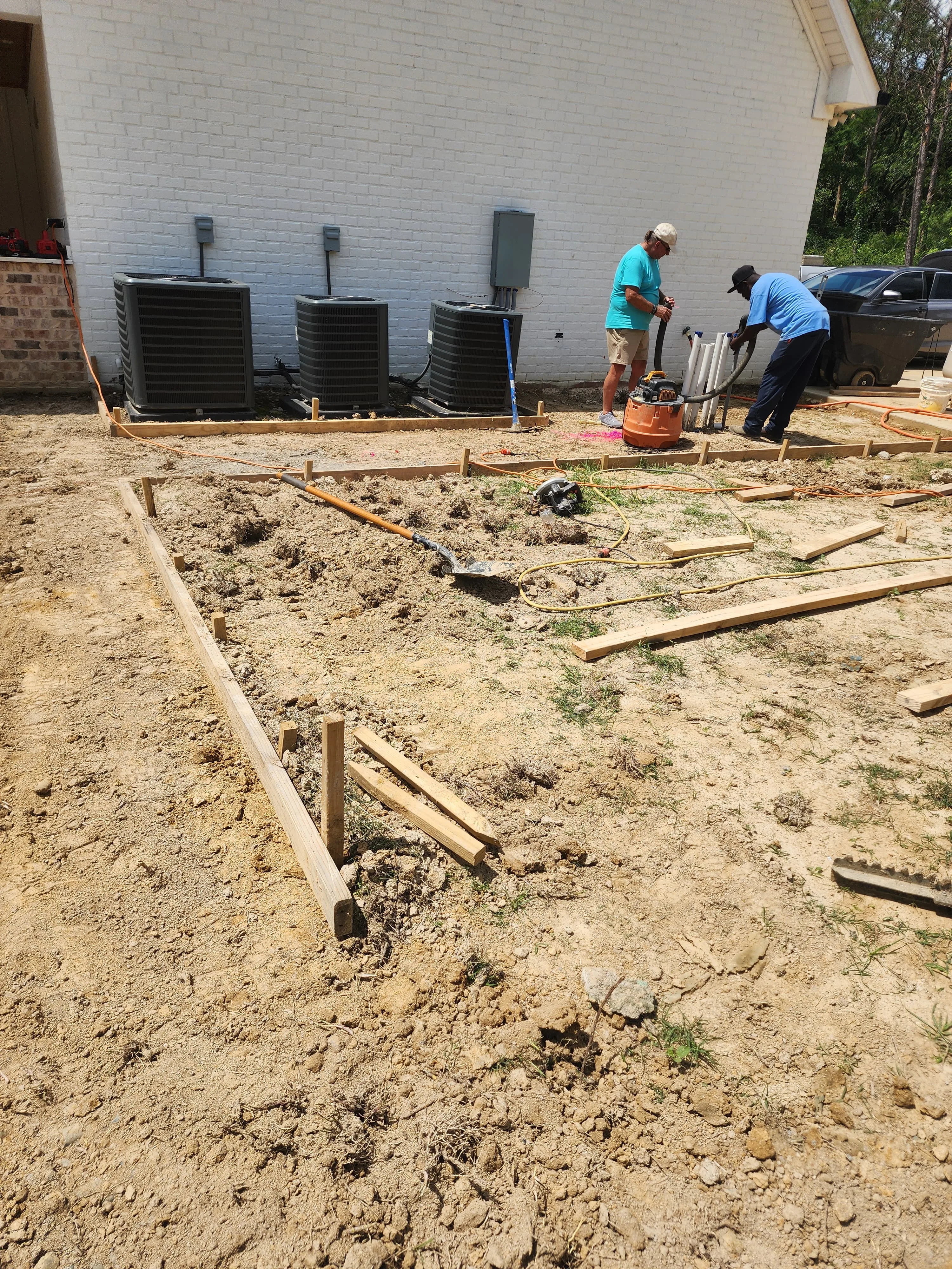 Finished gunite pool shell with tile coping, Pearl, MS